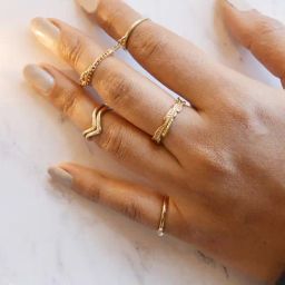 Joker & Witch Elegant Golden Ring - Set of 5-16