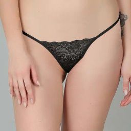 N-Gal Black Lace Work Thong Panty-picture-25