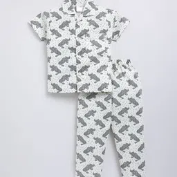 NAUTI KIDZ Boys Pure Cotton Cartoon Characters Printed Night suit-image-98
