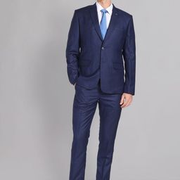 AD By Arvind Men Checked Single-Breasted Cotton Long Sleeves Two-Piece Suit-image-84