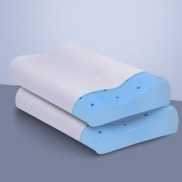 Sleepsia Cool Gel Ventilated Memory Foam Pillow  Neck & Shoulder Pain Relief Pillow Offers Comfortable Sleep, Support Pillow,Orthopedic Contour Neck Pain, Washable Cover (Pack Of 2)-15