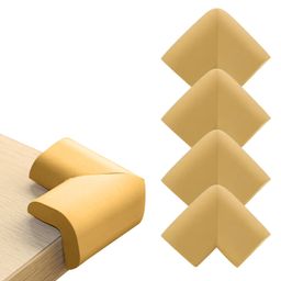 Bembika L-Shaped Baby Safety Corner Protector Pack Of 4 - Beige-picture-4