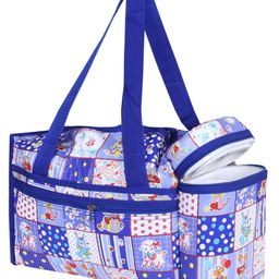 Kuber Industries Baby Bag  Parachute Baby Bottle Cooler Bag  Baby Bottle Bag  Baby Bottle Bag with 2 Bottle Warmers  Baby Cloth Bag  Cartoon Bottle Bag  Blue-image-62
