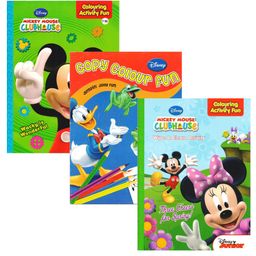 Disney Colouring & Activity Fun Books Combo 8 Set of 3 - English-1
