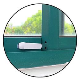 Safe-O-Kid Sleek Childproof Sliding Door & Window Wedge Locks Pack of 10-17