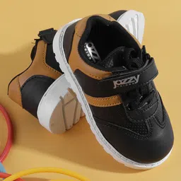 Jazzy Juniors Colour Blocked Velcro Closure Shoes - Black-picture-16