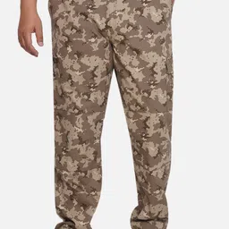 Santonio Men Floral Printed Cargos Trousers-image-62