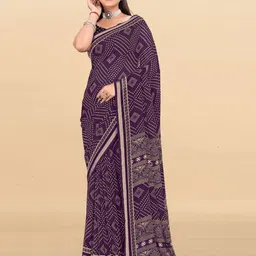 SHIVRUH Bandhani Zari Pure Georgette Saree-picture-14