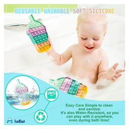 Bunie Silicone Pop It Fidget Toy with Key Chains - Multicolor image 4