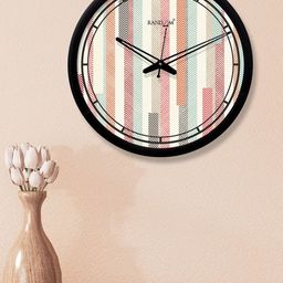 RANDOM Multicoloured Round Printed 30.4 cm Analogue Wall Clock image 1