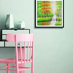 999Store Multicoloured Hand-Painted Botanical Wall Painting-image-66