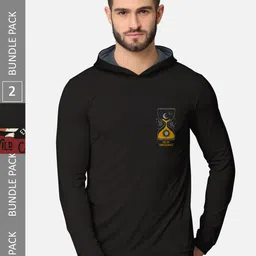 BULLMER Pack of 2 Men Hooded Sweatshirt-image-74