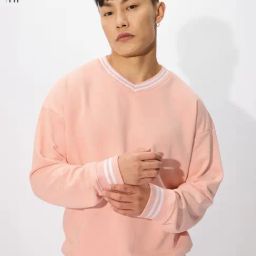 The Souled Store Pink Oversized Solid Sweatshirts-image-49