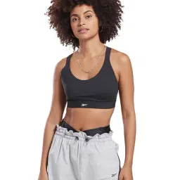 Reebok Black Non Wired Non Padded Sports Bra-picture-29