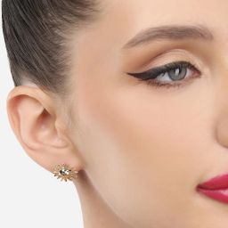 Zaveri Pearls Set of 25 Gold Tone Contemporary Studs Earrings-ZPFK15135 image 5