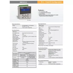 Selec 96x96 mm Digital Analog I/O Plc Panel/DIN Rail, MM3032-2-0-0-230V V2 image 2