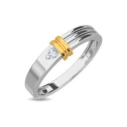 Kisna Diamond & Gold Jewellery Owen 18k (750) Diamond & Gold Ring For Men-image-3