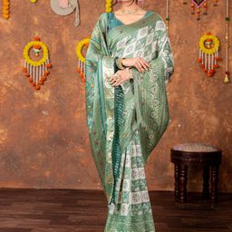 BAESD Ethnic Motifs Woven Design Zari Patola Saree-56