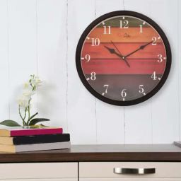 eCraftIndia Designer Round Analog Black Wall Clock-image-14