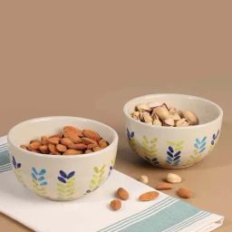 Ellementry Multicolor Ceramic 13 cm Soup Bowl (0.4 L) - Set of 2-36