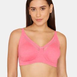 Zivame Pink Wireless Non Padded Full Coverage Bra-image-44