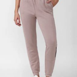 Forever 21 Mauve Cotton Mid Rise Joggers-picture-6