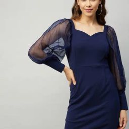 Rare Blue Bodycon Dress-picture-37