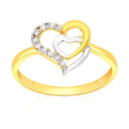 Malabar Gold and Diamonds 18k Gold Heart Ring for Women-image-68
