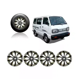 Auto Pearl Car Golden Black Wheel Cover Caps 304.8 mm (12 Inch) Press Type Fitting for Maruti Suzuki Omni-image-93