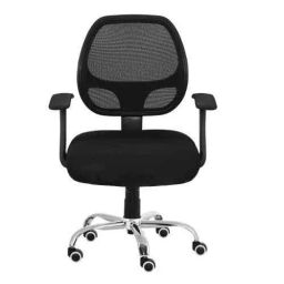 Ergonomica SKU-12 Victoria Black Medium Back Revolving Office Chair-image-99