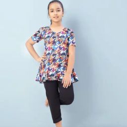 Aarika Girls Multicolor Printed Swimsuit-image-61