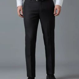 Reid & Taylor Grey Comfort fit Solid Trousers-image-81