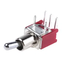 RS PRO Toggle Switch PCB Mount On-(On) SPDT Through Hole Terminal, 7347220-22