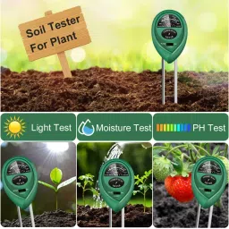 MCP Green Soil Test Kit 3-In-1 Soil Tester Ph Moisture Meter Plant Water Light Tester Testing Kits image 2