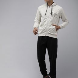 Wildcraft Graphic Printed Hooded Front-Open Sweatshirt image 5