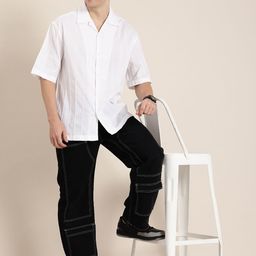 HERE&NOW Semi Sheer Casual Shirt-image-64