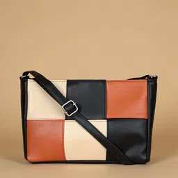 Toteteca PU Structured Sling Bag with Tasselled-1