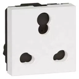 Legrand Arteor 6 & 16 A 3 Pin Square White Indian Socket Shuttered 5734 67 (Pack of 5)-image-86