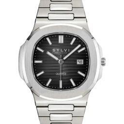 Sylvi URBANE-BLK-SLVR URBANE Analog Watch for Men-35