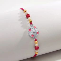 P.N.Gadgil Jewellers 925 Sterling Silver Sterling Shield Thread Rakhi-image-26