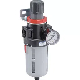 KOGANEI 6.35 mm (1/4 inch) Connector Dia, 0.05-0.83 MPa RC Thread Filter Regulator, FR150-02-BG-G3-14
