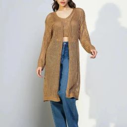 Showoff Brown Regular Fit Tops-28