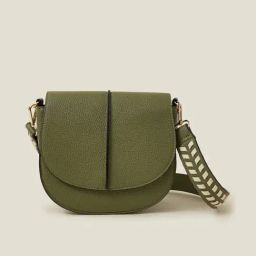 Accessorize London Green Solid Sling Handbag-18