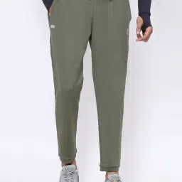 Dida Green Polyster Regular Fit Solid Trackpant-image-80