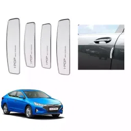 SPREADX Plastic Car Stylish I-Pop White Colour Elegant Door Guard Protection Universal Type Suitable for Elantra (Set of 4 Pcs)-picture-28