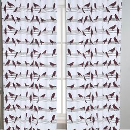 Dekor World Multicoloured Set of 3 Window Curtain image 3