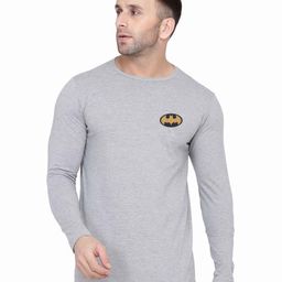 Blisstone Men Batman Logo Print Slim Fit T-shirt-image-60