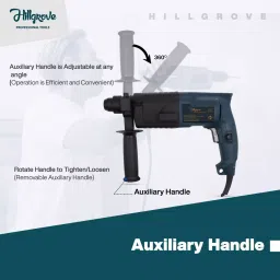 Hillgrove Chuck Size 20 mm Hammer Impact Drill kit with 3 Bits 750 W, HGCM724M1 image 2