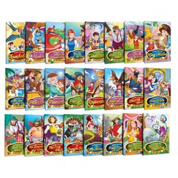 Set of 24 Classic Tales, Favourite & Fairy Tales Story Books : Snow White and the Seven Dwarfs, The Jungle Book, Pinocchio and more - Fairy Tales For kids, Children story books, Timeless Kids Tales-0