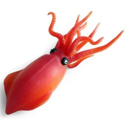 SUPER TOY Aquatic Animal Toy for Kids Realistic Squid Fish Squishy Figurines Rubber Sea Animal Soft Squeeze Toy for Boys Girls Lookalike Ocean Creatures Educational Gift-10